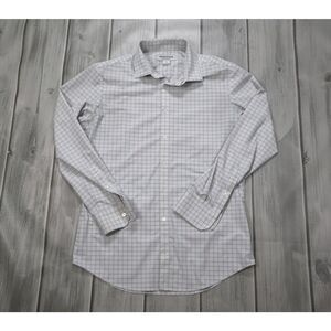 Mizzen + Main Performance Long Sleeve Button Down | Medium Trim | White Check
